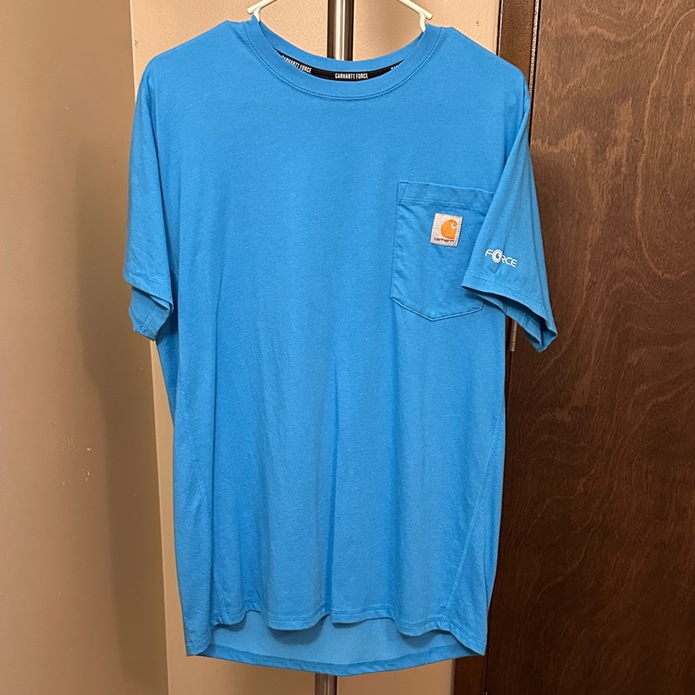 Carhartt Men's Bright Blue Short Sleeve Tee